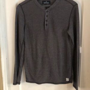 Buffalo David Bitton S/P Gray Long Sleeve Henley